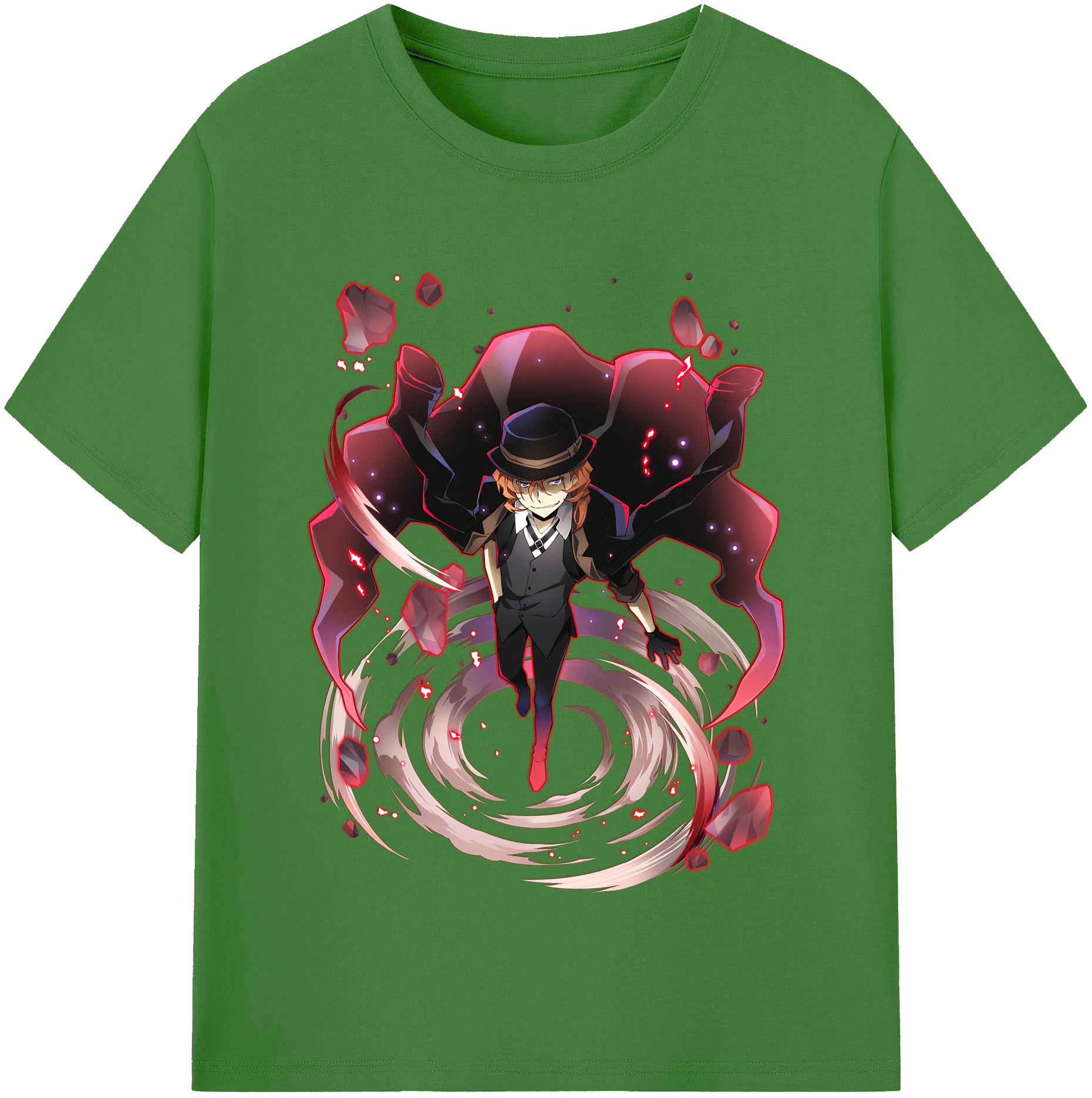 （画像用） 文豪ストレイドッグス Bungo Stray Dogs レディースカジュアルプリントTシャツ（綿100％）